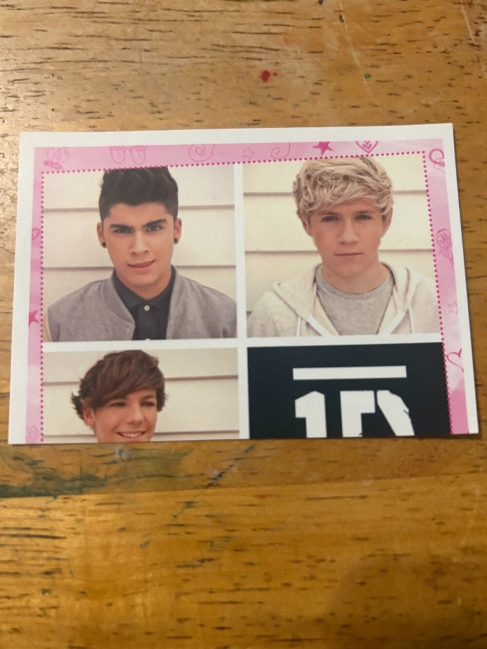 Official One Direction Sticker Book Sticker #124 by Panini